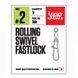 Застібка+вертлюг LJ Pro Series ROLLING SWIVEL FAST LOCK 006 / *10 LJP5101-006 фото 1